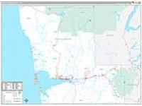Grays Harbor, Wa Carrier Route Wall Map